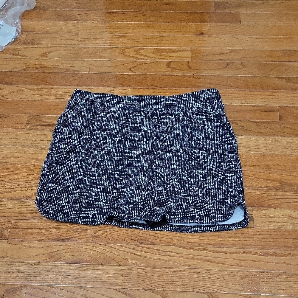 croft & barrow Black and White Tweed Skort